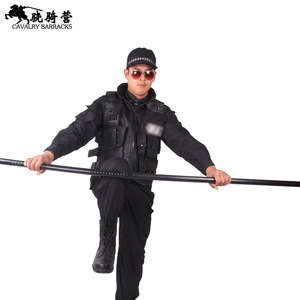 Bâtons de sécurité PC 160 cm noirs avec verrouillage par torsion, équipement de protection - Product Image 4