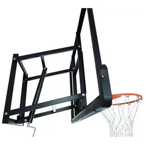 Aro de baloncesto de acero para montar en la pared, altura ajustable, para entrenamiento en interiores y uso infantil. - Product Image 3