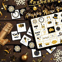 Nouveau jeu de cartes de bingo festif et durable pour adultes, idéal pour les soirées et les rassemblements en intérieur, crée une ambiance festive