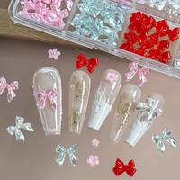 12 Grilles de Breloques 3D pour Ongles : Nœuds Papillon, Rubans, Fleurs, Perles – Bijoux d'Ongles de Luxe, Fournitures de Manucure DIY, Décorations pour Ongles