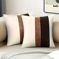 Housse de coussin décorative en velours doux et court, personnalisable avec logo, pour hôtel et maison, 45x45cm, vente en gros