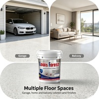 Vente en gros # Meilleure Vente : Revêtement de Sol Autolissant Antidérapant Écologique en Peinture Époxy Effet Marbre avec Sable Coloré