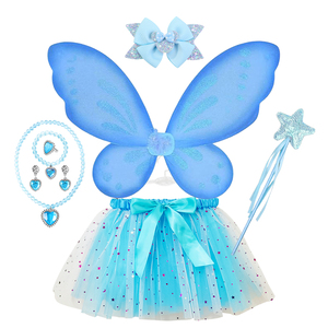 Princesa lentejuelas tutú falda <span class=keywords><strong>Mickey</strong></span> arco collar joyería estrella varita mariposa alas conjunto niña Festival fiesta disfraz - Product Image 3