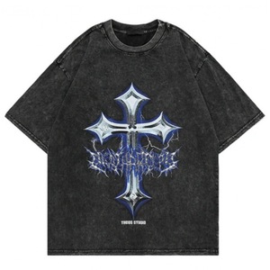 Camiseta Unisex de Attack Titan, Estilo <span class=keywords><strong>Anime</strong></span>, Corte Regular, Hip Hop, Streetwear, Vintage, Lavada, 100% Algodón, Manga Corta, Cuello Redondo, Verano - Product Image 4