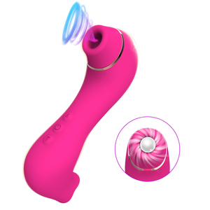 Vibrateur à double stimulation pour clitoris, masseur de clitoris et point G, jouets sexuels oraux pour clitoris, mamelons et vagin pour femmes et couples - Product Image 1