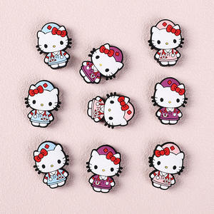 Popular dibujos animados enfermera gatito silicona gatito personajes silicona bolígrafos Focal cuentas encantos Topper - Product Image 3