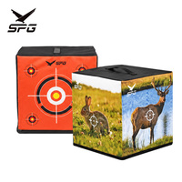 Sac de cible de tir à l'arc SPG pour la chasse, la pratique du tir, les sports de plein air, l'arc composé et le recurve, avec équipement en EVA carré remplaçable