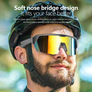 IG-05 AI cycling <b>sunglasses</b>, 130mAh battery capacity smart glass, button switch, playing music, CE ROHS FCC PPE - Product Image 3
