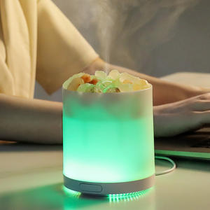7LED Salz lampe Silent Luftbe feuchter Salz mine <span class=keywords><strong>Negative</strong></span> Ionen Aroma therapie Diffusor für Home Schlafzimmer Desktop Atmosphäre Lampe Nebel - Product Image 1