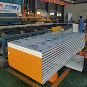 Industrial Cold Storage Clean Rooms Wall Board Fire Retardant PU Foam Thermal Insulation Sandwich <strong>Panels</strong> for Industrial - Product Image 1