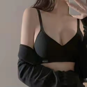 Sujetador Push-Up Inalámbrico Delgado y Transpirable para Mujer, con Tirantes Ajustables, Diseño Sin Costuras, Soporte Anticaída, Copa 3/4 para Uso Diario - Product Image 1