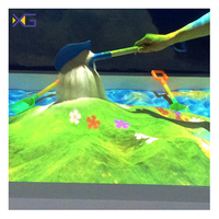 Table de projection interactive pour enfants avec jeu de fouille de sable en réalité augmentée, idéale pour l'éducation scolaire et les aires de jeux intérieures