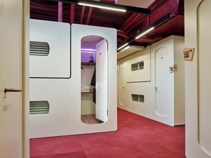 Giường ngủ dạng viên nang KSL 2 cửa dành cho ký túc xá, chống ồn, có khóa thông minh, phòng nhỏ, giường ngủ dạng viên nang cho nhà nghỉ, ký túc xá dành cho giới trẻ - Product Image 6