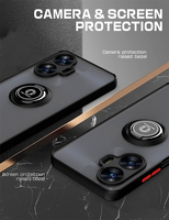 Pour Realme C55 4G étui à anneau mat support de voiture magnétique étui à anneau pour Realme 11 Pro Pro + couverture mobile en TPU