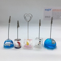 Porte-carte de nom flottant 3D Poisson liquide Porte-clip en plastique Porte-cartes Metro