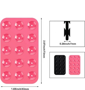 Basso MOQ universale supporto per telefono doppio lato in Silicone aspirazione morbida presa per telefono doppio lato impermeabile bagno porta cellulare - Product Image 4