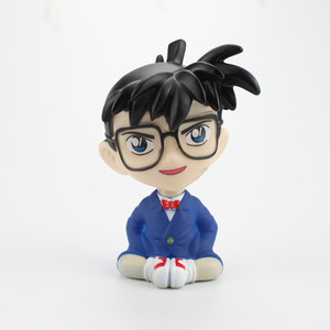 Detective Conan Glasses Boy Mini Bicycle Figurine Cake Topper Birthday Decoration Plastic Reusable - Product Image 4