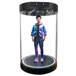 Ventilateur holographique 3D, <span class=keywords><strong>projecteur</strong></span> holographique 3D, affichage rotatif publicitaire avec <span class=keywords><strong>projecteur</strong></span> vidéo holographique WiFi - Product Image 4