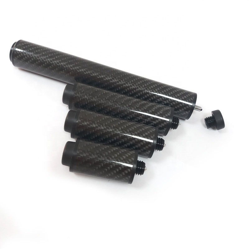 Профессиональный Фотофон 2/3/4/8 дюймов черный углерода кий расширения для Mezz сигналы может служить удлинением для Дважды Высокое качество билльярдный пул кий удлинитель для головок