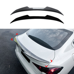 Bmw Rear Spoiler Piano Black Carbon Fiber Texture Abs Material Ducktail Trunk Wing For 2 Series F74 225i 235i 2024+ Psm Model - Product Image 4