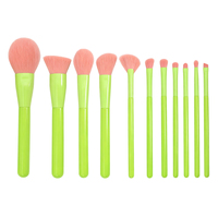 11 pinceaux de maquillage professionnels pour fond de teint, poudre, blush, fard à paupières, vente en gros, outils de soins personnels
