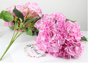 Décoration de mariage hortensia bouquet salon décoration fleur simulation bouquet six têtes hortensia décoration - Product Image 6