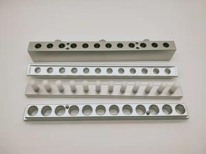 カスタムシルバーアルミニウムリップバームファンデーションスティック充填型鏡面研磨ISO9001認証12キャビティDIYリップスティック型 - Product Image 4