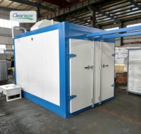 Système de peinture en poudre avec filtre cyclonique, cabine de peinture, four de cuisson électrique ou à gaz pour pièces métalliques