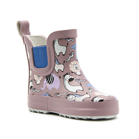 Bottes de pluie Chelsea en caoutchouc pour tout-petits, imprimées de dessins animés, personnalisables OEM, vente en gros d'usine, pour activités extérieures sous la pluie des bébés