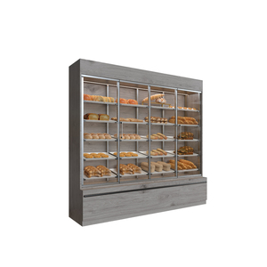 High Capacity Integrated LED <b>Lighting</b> <b>Space</b>-Saving Design Customized Wood Metal Bread Display Rack - Product Image 2
