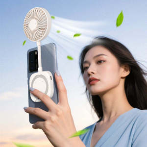 Ventilateur de refroidissement magnétique portable pour téléphone, ultra-fin, rechargeable, avec support rotatif, logo personnalisable, pour joueurs - Product Image 3