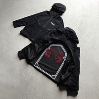 Veste en nylon imperméable et coupe-vent personnalisée en gros, de haute qualité, avec doublure imperméable réactive à la chaleur, veste de créateur pour l'extérieur