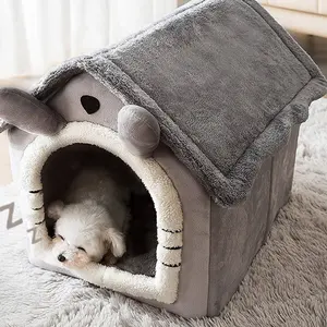 Multi Style Felt Cat Cave Lit Tente Maison Abri Petit Grand Lit pour Chien Lit en Feutre Maison pour Chien
