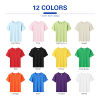 T-shirt unisexe 100% coton peigné 180 g/m² |   Impression à l'encre blanche personnalisable, transfert thermique, sérigraphie, broderie DTG |   Tailles Plus Grandes