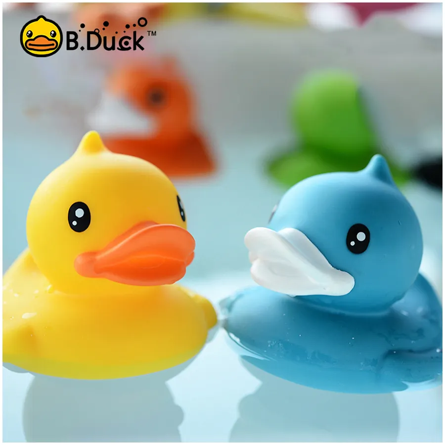 Çocuklar için yüzen ağırlıklı ördekler yüzme yarışı kauçuk banyo için oyuncak ördek