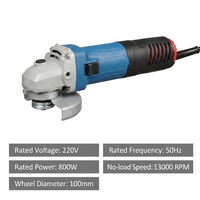 Meuleuse d'angle filaire robuste 7 pouces 180 mm 2200 W avec interrupteur à glissière et roulement anti-poussière pour usage industriel continu