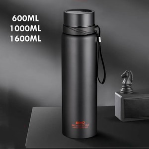 Double Stainless Steel Vacuum <b>Flask</b> With Filter Large Capacity Portable Sport Thermos Mug <b>Coffee</b> Tea Tumbler 1000ml/1600ml - Product Image 3