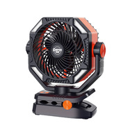 Ventilateur de camping rechargeable 12000mAh, ventilateur de tente portable 5 vitesses pour le camping