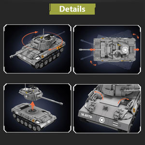 Serie militare 20032 <span class=keywords><strong>cacciacarri</strong></span> del gatto infernale Puzzle modello di blocco MOC per bambini Set di blocchi di plastica giocattolo regalo - Product Image 4