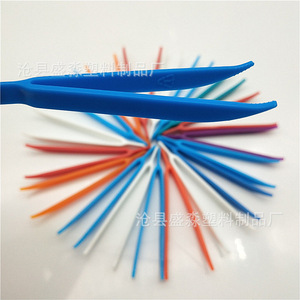 Pinzas de Plástico Sheng Miao de 1.2mm con Puntas Curvadas Desechables para Manualidades Infantiles - Product Image 3