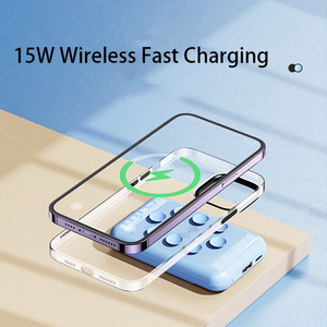 Hot selling 10000mAh 2-in-1 Magnetic 15W Wireless Fast <b>Charging</b> Power Bank With Suction Cup - Product Image 4