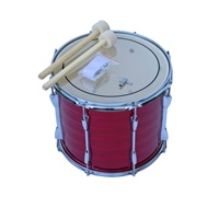 Hot Selling Poplar Wood Red 14-inch Alto Snare Drum Percussion Instrument