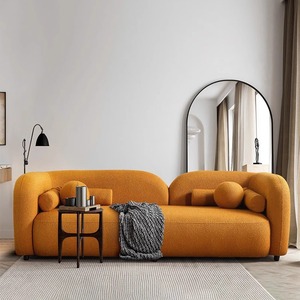 أريكة سرير قطاعية متوسطة الحجم لشخصين، متعددة الاستخدامات، بتصميم عصري موفر للمساحة من الإسفنج المضغوط، مثالية لشقق المعيشة - Product Image 1