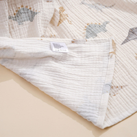 Promotion Couverture d'emmaillotage pour bébé en mousseline écologique 100% coton, tricotée, 80*80cm