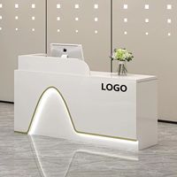 Comptoir Caisse Petit Bar Table Minimaliste Moderne pour Magasin de Vêtements, Supermarché, Salon de Beauté et de Coiffure, Bureau d'Accueil d'Entreprise