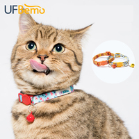 UFBemo Vente à Chaud Boucle de Sécurité Personnalisée avec Collier à Cloche Fournitures pour Animaux de Compagnie Collier pour Chat Colliers pour Chat