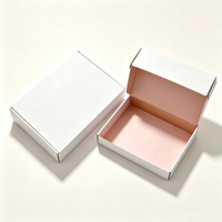 Cajas de Cartón Corrugado Marrón Personalizadas de Lujo, Caja Postal Plana Reciclable, Caja de Envío con Logotipo
