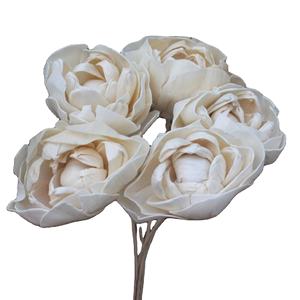 Flor europea al por mayor Flor de seda flor planta Taobao cinco cabeza manuscrita <span class=keywords><strong>Gabriel</strong></span> Rosa grande - Product Image 1