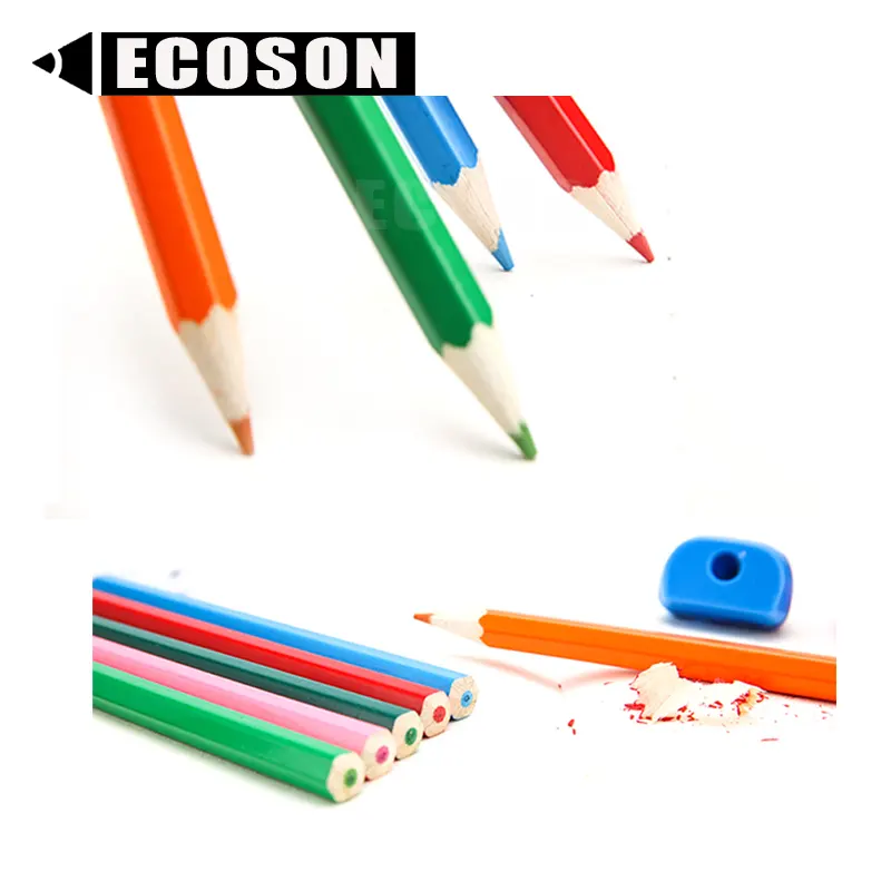 ชุดดินสอสีเขียนศิลปะสำหรับเด็ก,ดินสอสีแกนนิ่มชุดดินสอสีแบบกำหนดเองดินสอสีมืออาชีพ12สี