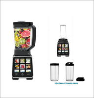 Licuadora multifuncional de 1400W, procesador de alimentos eléctrico, exprimidor mezclador de frutas, máquina mezcladora de frutas